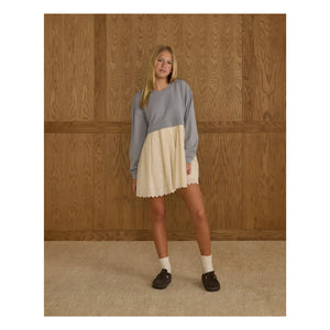 Rylee + Cru - Sweatkleid | Grau-Blau