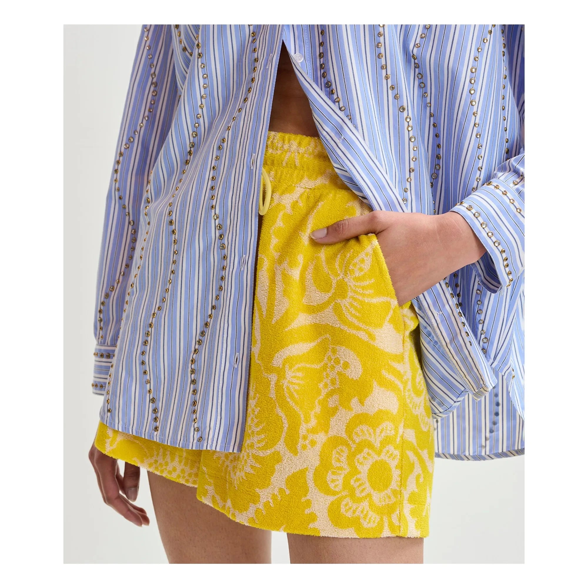 Essentiel Antwerp - Jorton Handtuch-Shorts | Zitronengelb