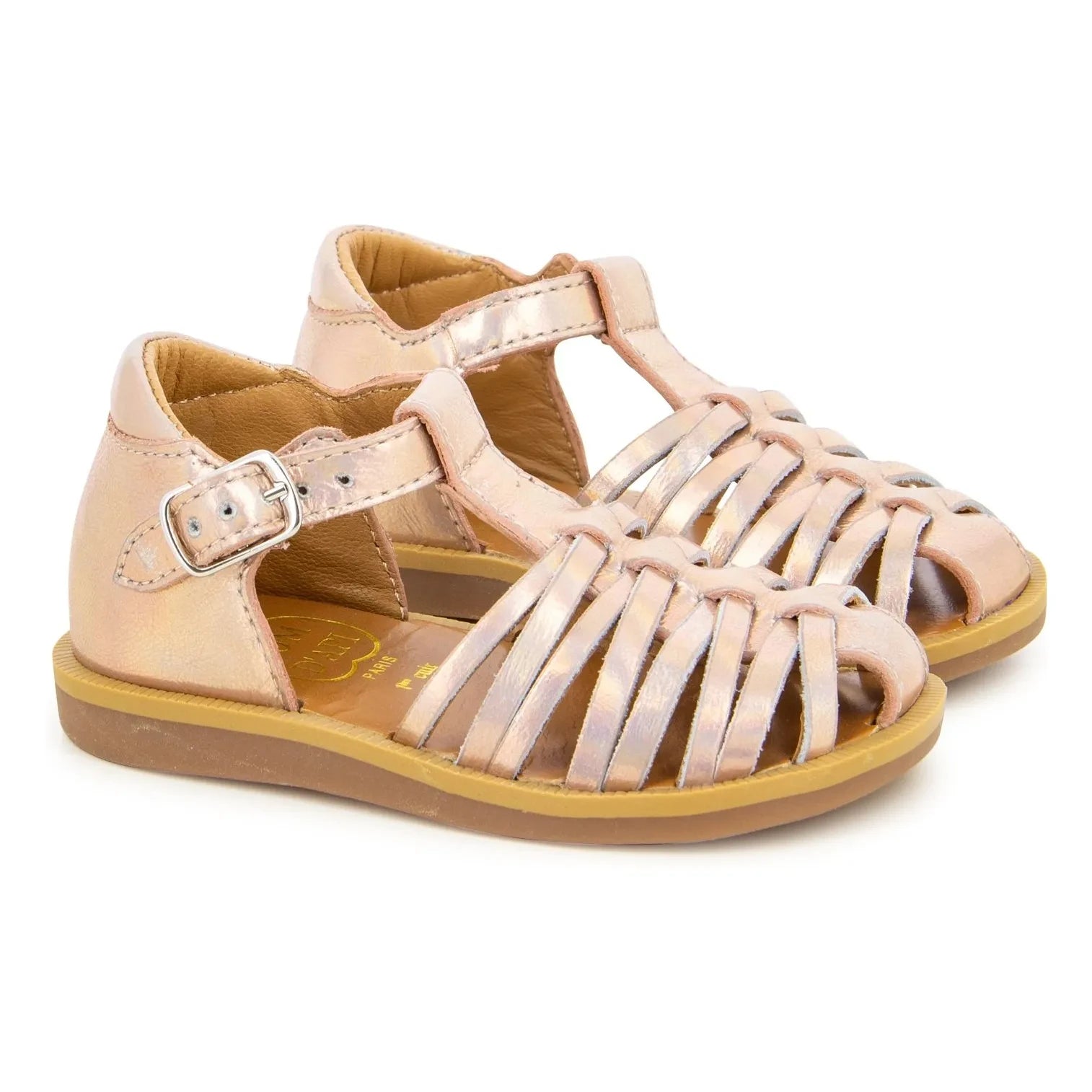 Pom d'Api - Poppy Royal Sandalen | Roségold Metallic