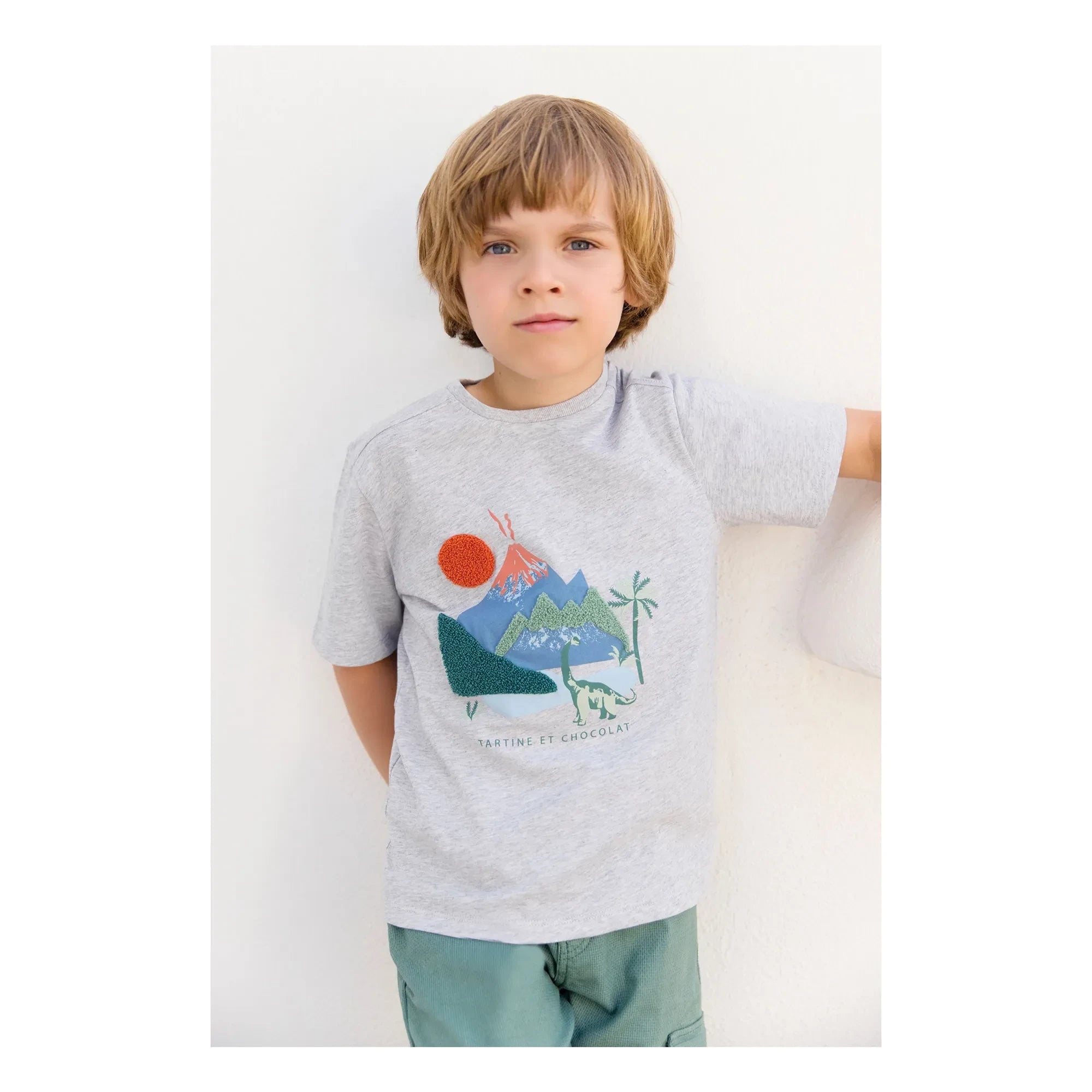 Tartine et Chocolat - Chiné Volkan T-Shirt | Grau
