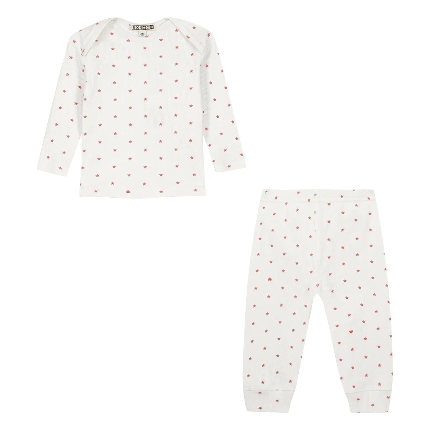 Bonton - Patino Yıldızlı Pijama | Pembe