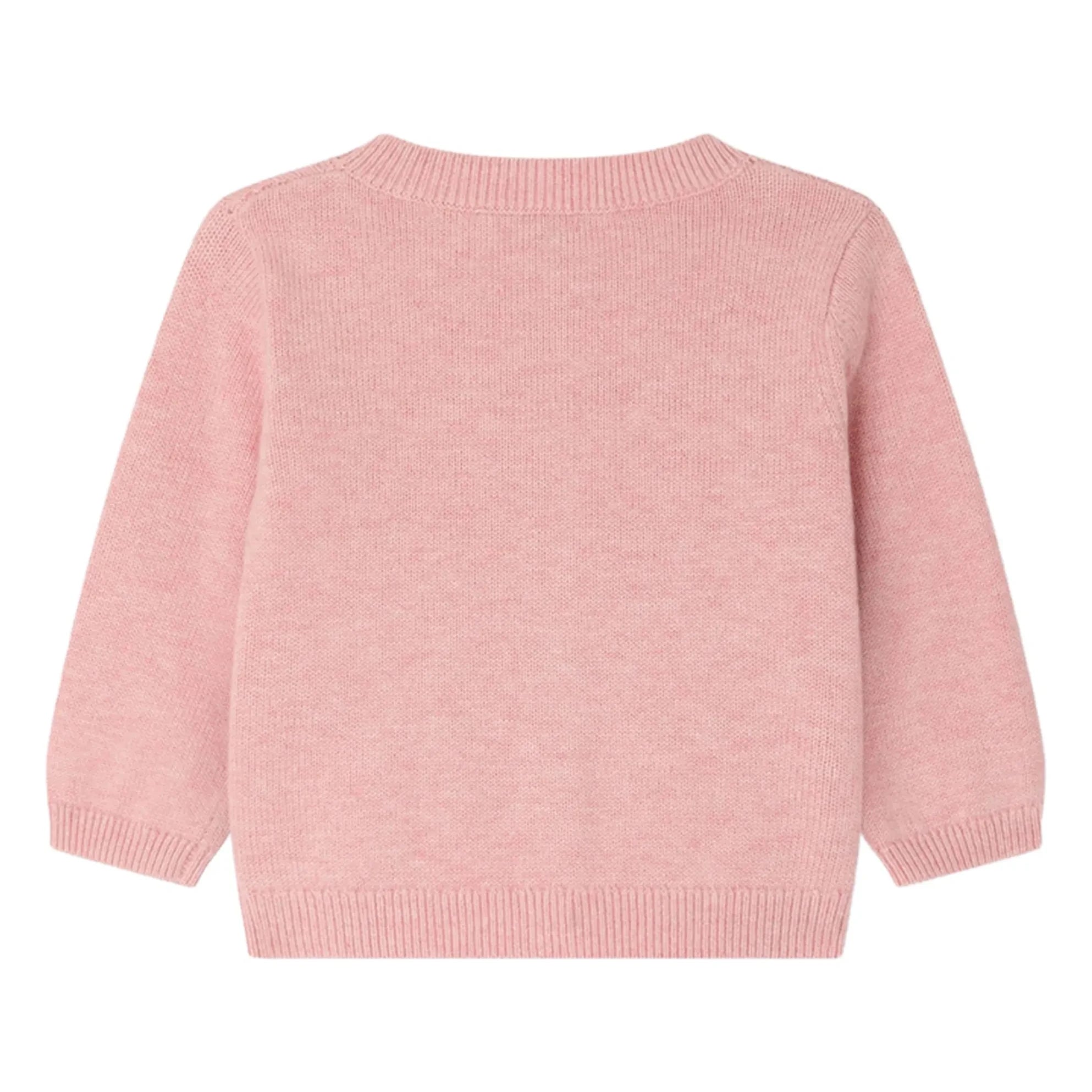 Bonpoint - Claudie Bestickte Strickjacke | Puder