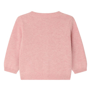 Bonpoint - Claudie Bestickte Strickjacke | Puder
