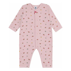 Petit Bateau - Pyjamas Dors Bien Blumen Bio-Baumwolle | Puderrosa
