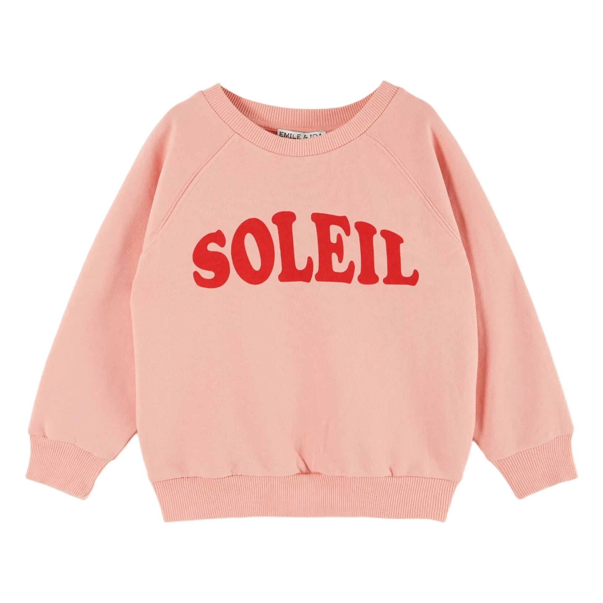 Emile et Ida - Bio-Baumwolle Sweat Soleil | Rosa