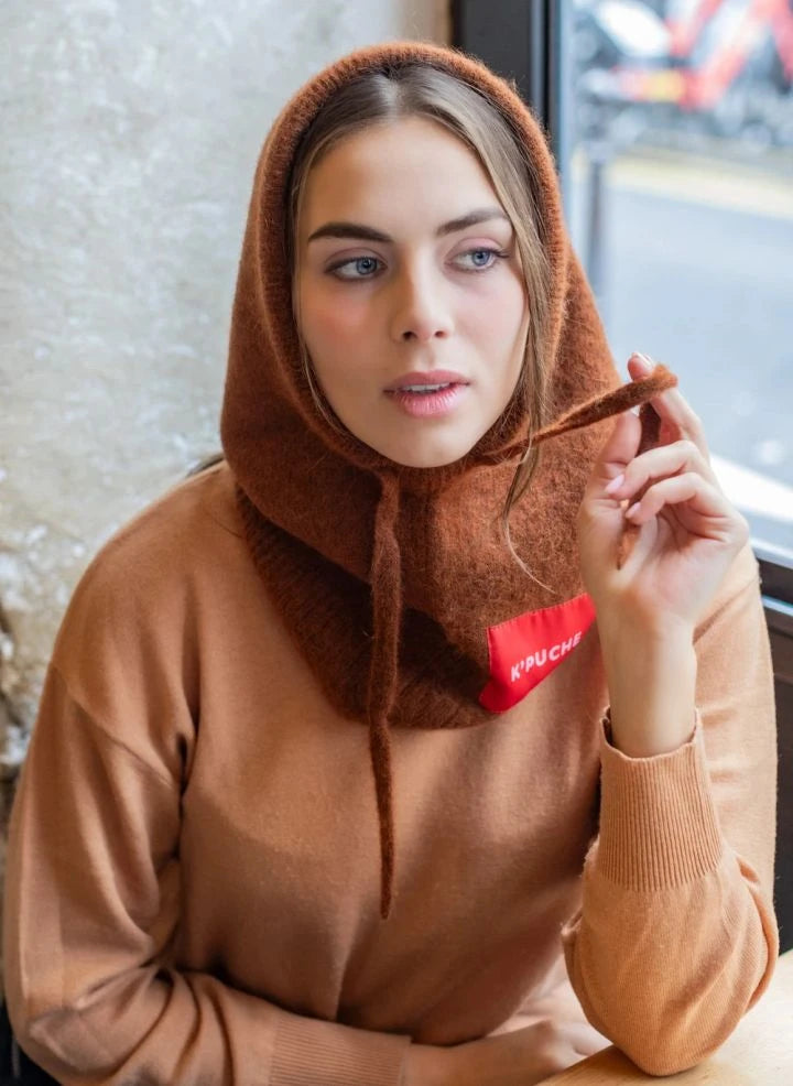 K'puche - Kim Alpaka Kapuzenpullover | Camel