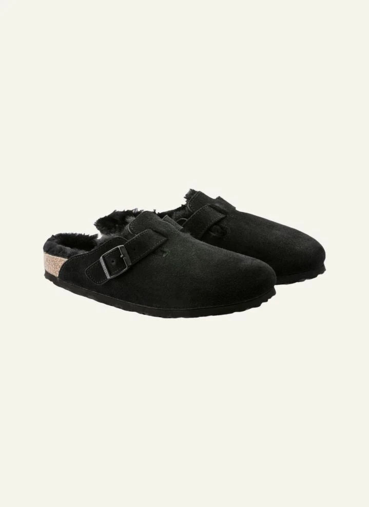 BIRKENSTOCK - Boston Shearling Clogs - Erwachsenen-Kollektion | Schwarz