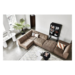 HKliving - Gestreiftes Samtkissen