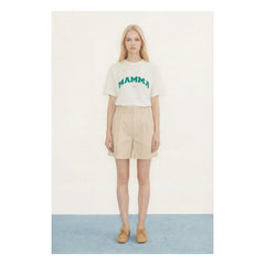 The Tiny Big Sister - Mamma Bio-Baumwoll-T-Shirt | Gebrochenes Weiß