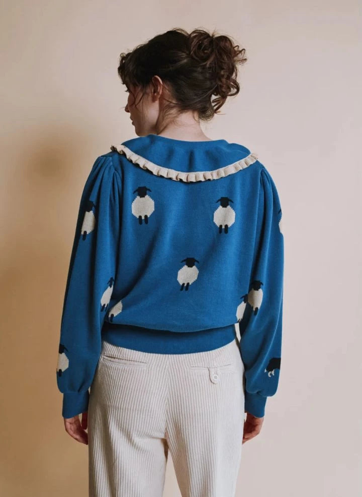 Emile et Ida - Emy hırka | Mavi