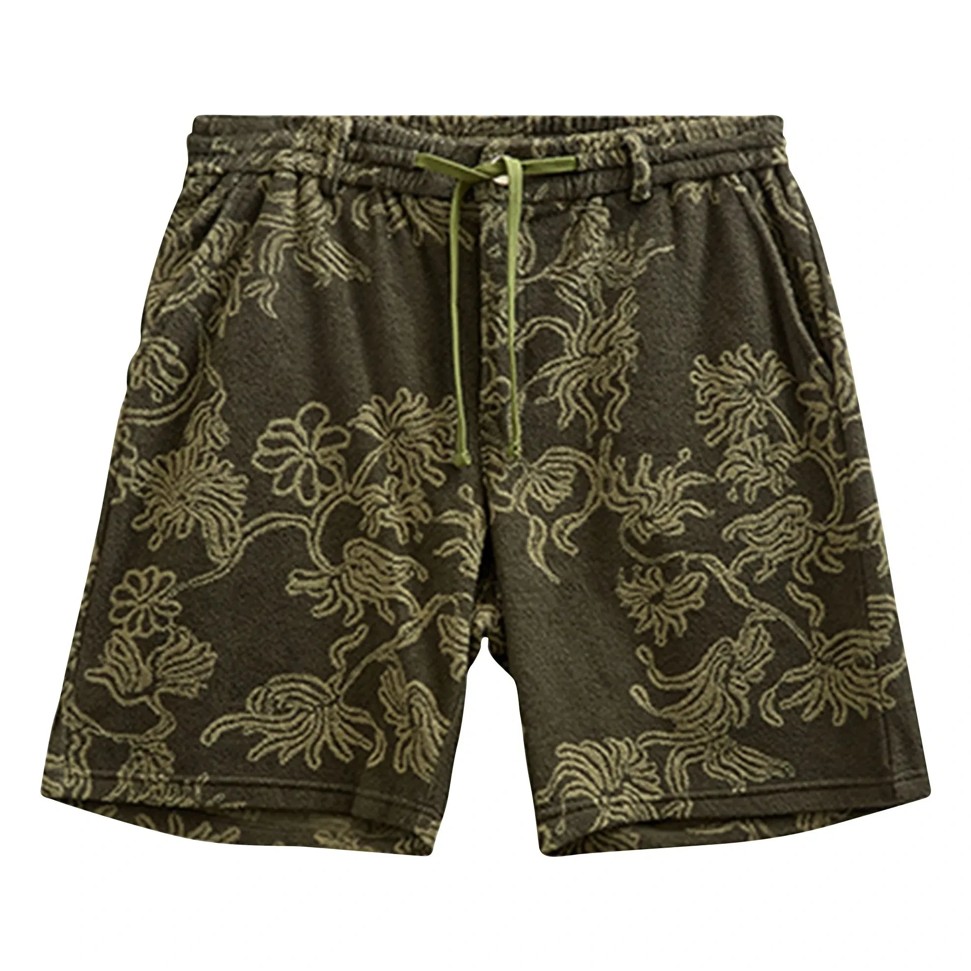 Anerkjendt - Shorts Akjan Frottee | Dunkelgrün