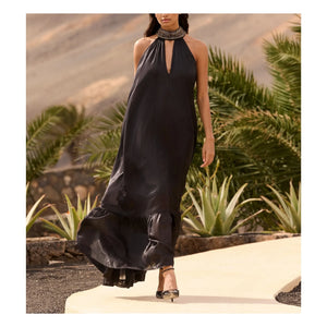 Mes Demoiselles - Lumon Metallic-Kleid | Carbon