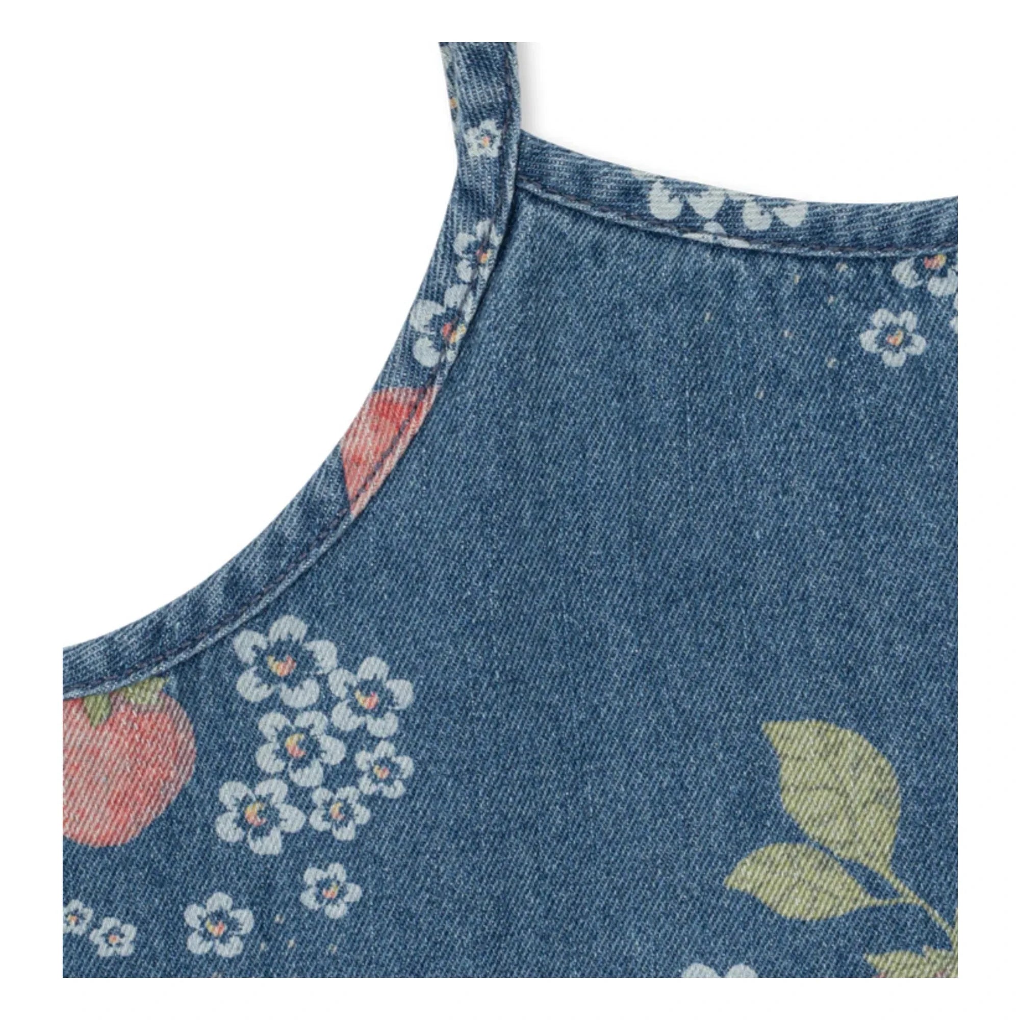 Konges Sløjd - Jeans Erdbeere Bio-Baumwollkleid | Blau