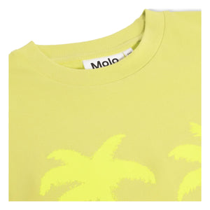 Molo - Riley Palm Smile Bio-Baumwoll-T-Shirt | Gelb