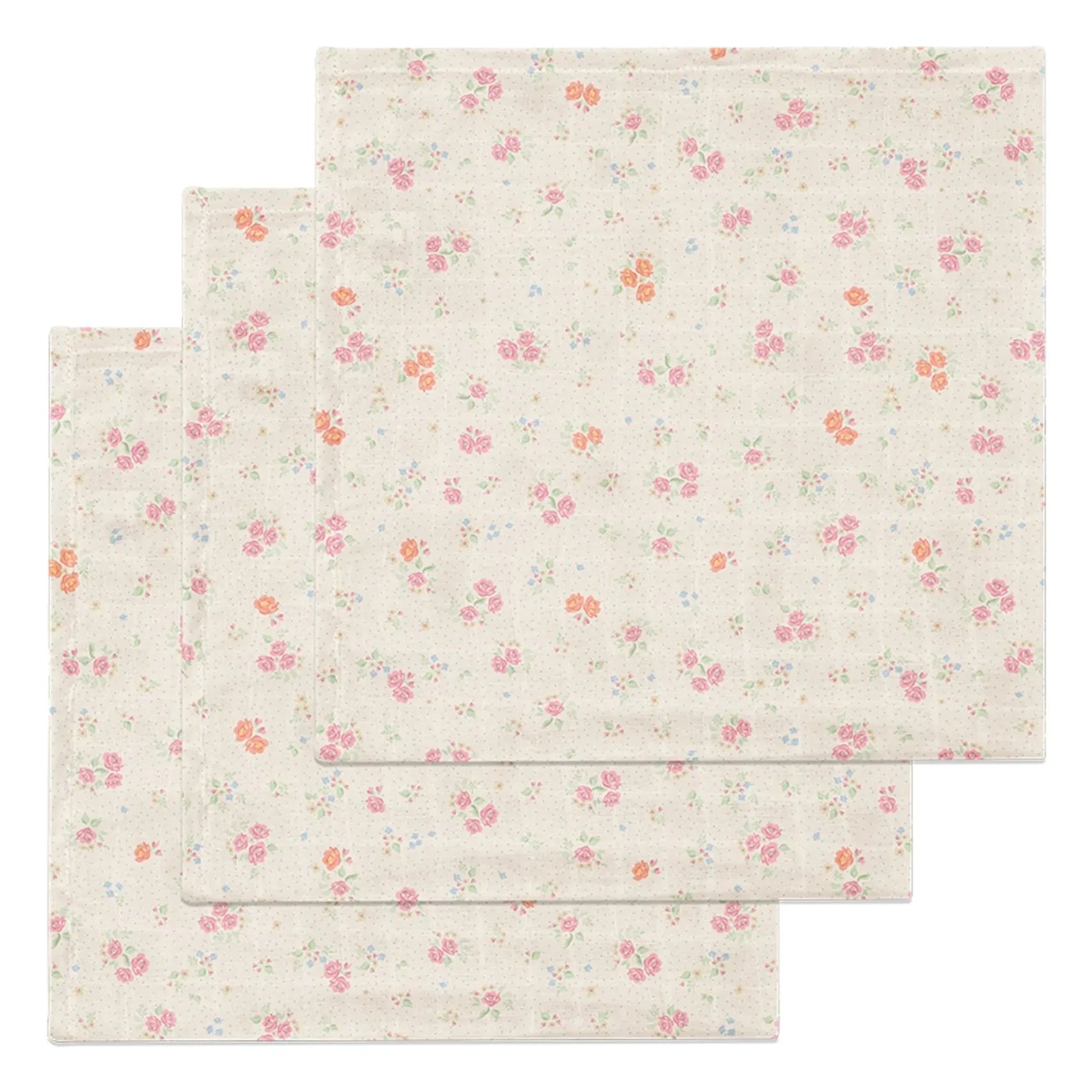 Konges Sløjd - Nonoka Bio-Mullwindeln - 3er-Set | Rosa