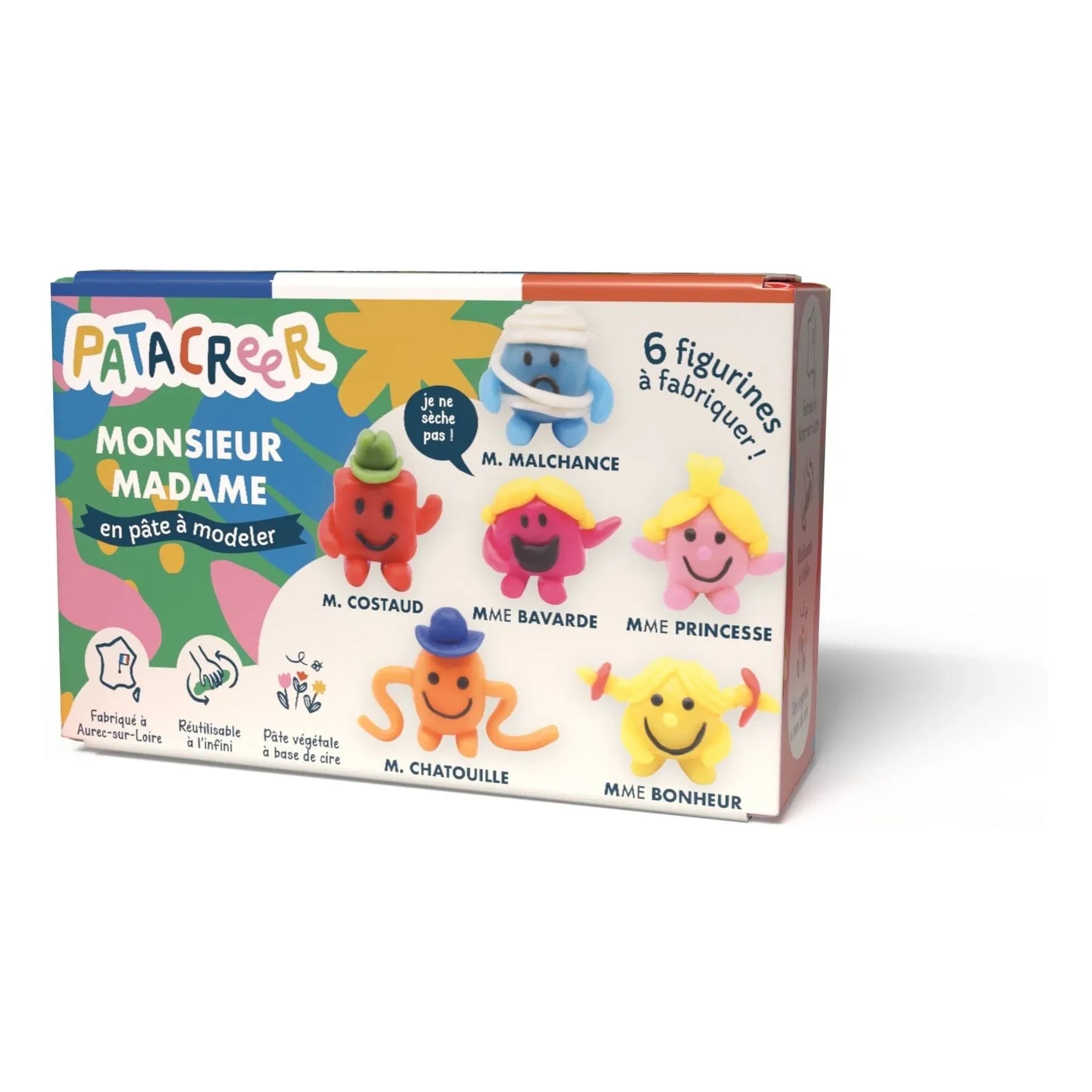 Patacréer - Meine 6 Männchen und Weibchen Modelliermasse