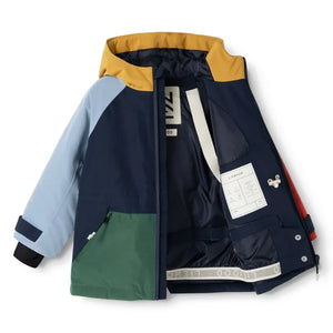 Liewood - Kalle Colorblock Skijacke aus recycelten Fasern hergestellt | Dunkelblau
