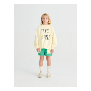 True Artist – Sweat N°11 Bio-Baumwolle | Blassgelb