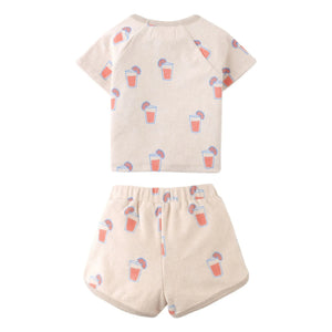 Gingersnaps - Matthew T-Shirt und Shorts-Set | Heather beige