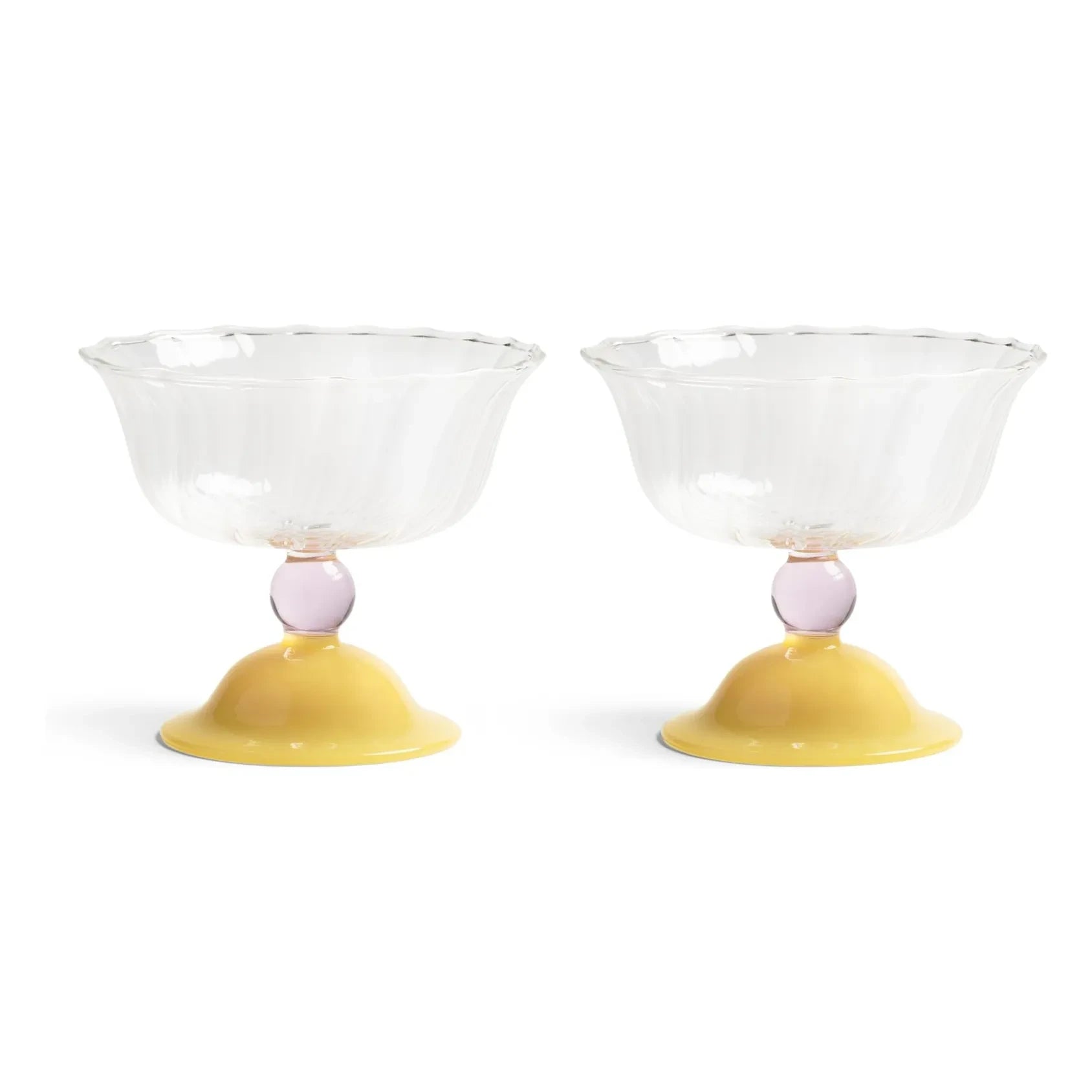 &Klevering - Tulpenbecher - 2er Set | Gelb