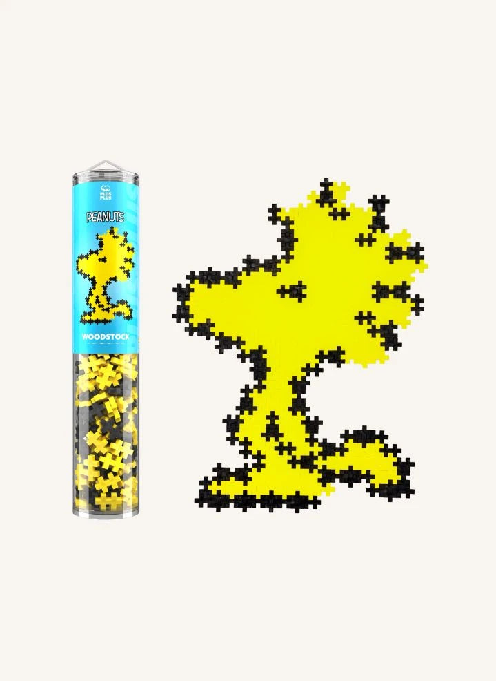 Plus-Plus - Woodstock Tube - 275 Teile - Plus-Plus x Peanuts | Gelb