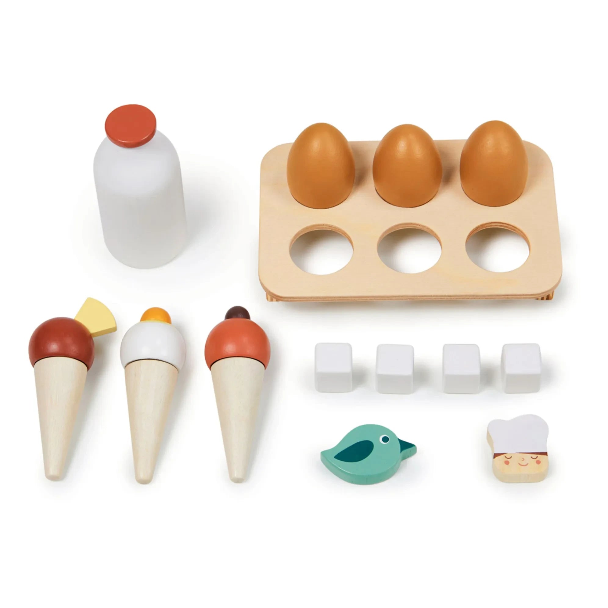 Tender Leaf Toys - Kühlschrank und Zubehör aus Holz