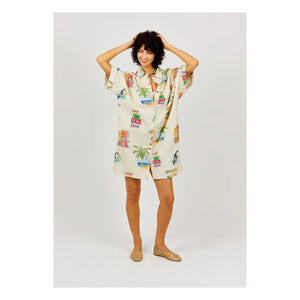a.p - Cocos Baumwollkleid | Creme