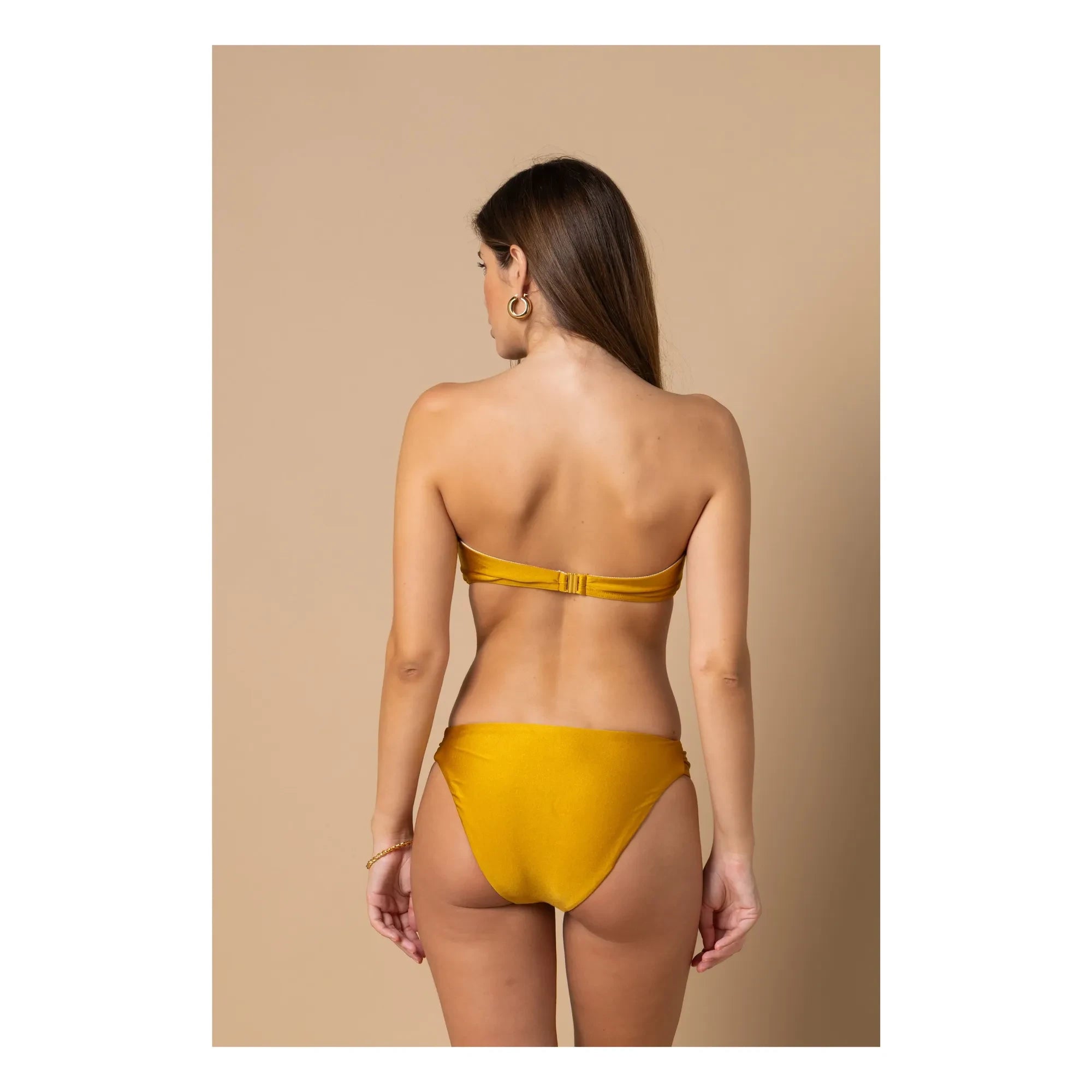 Alma Deia - Lena Bikinihose mit niedriger Taille | Gold