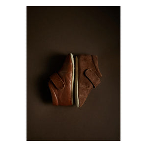 Petit Nord - Velcro-Booties | Cognac