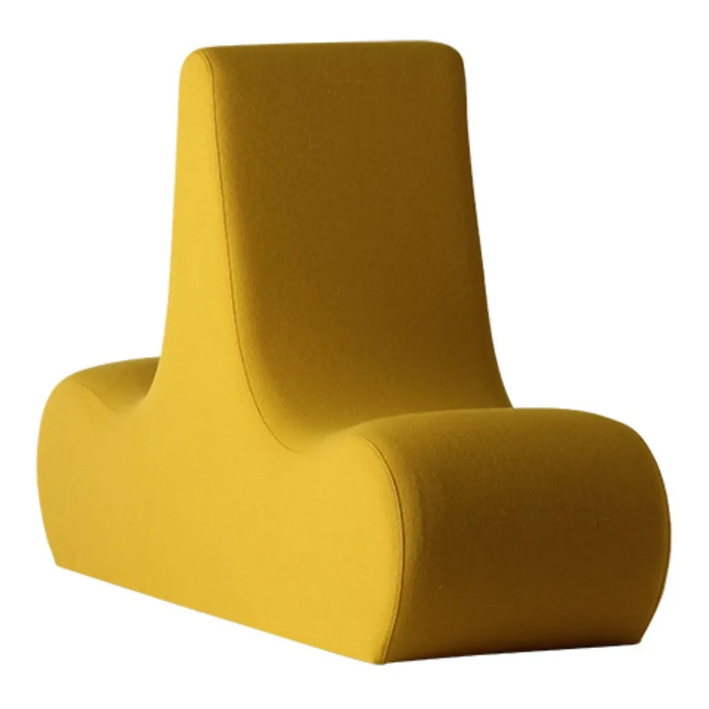 Verpan - Welle Double Lounge Modul - Wolle | Gelb