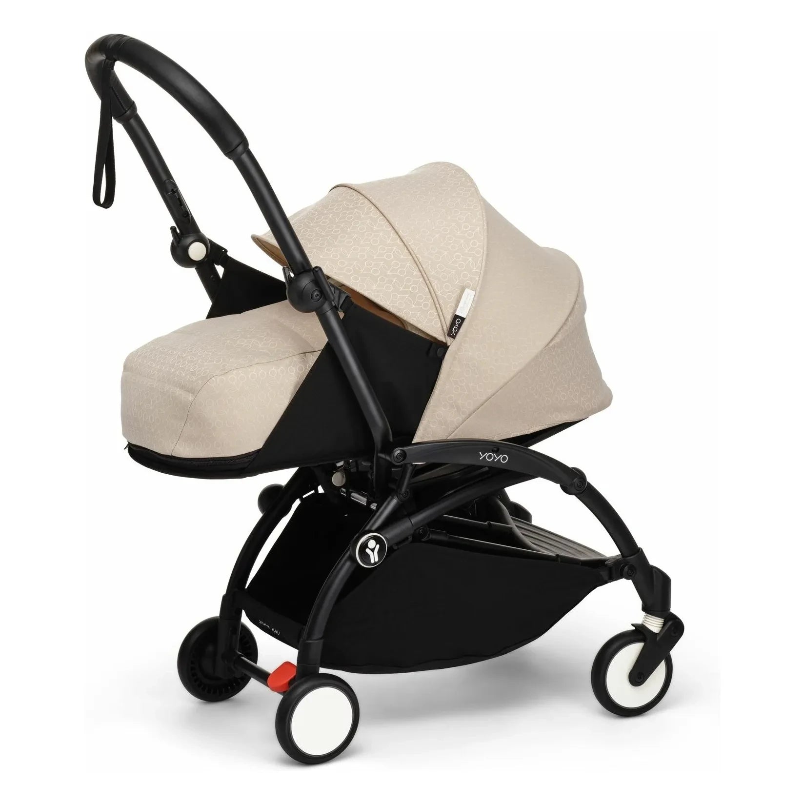 Stokke® - YOYO³ Bonpoint 0+ Neugeborenen-Kinderwagen Schwarzes Gestell | Beige