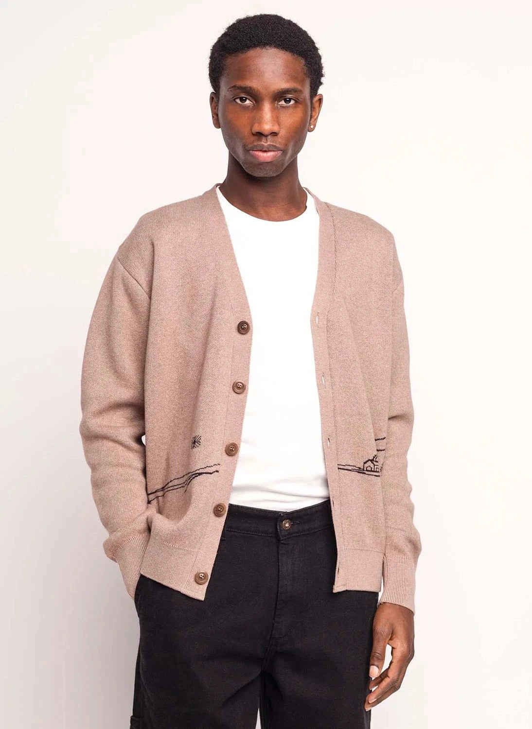 Olow - Strickjacke | Taupe Braun