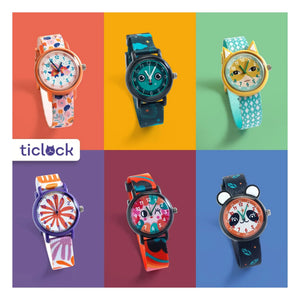 Djeco - TICLOCK - Panda Uhr | Schwarz