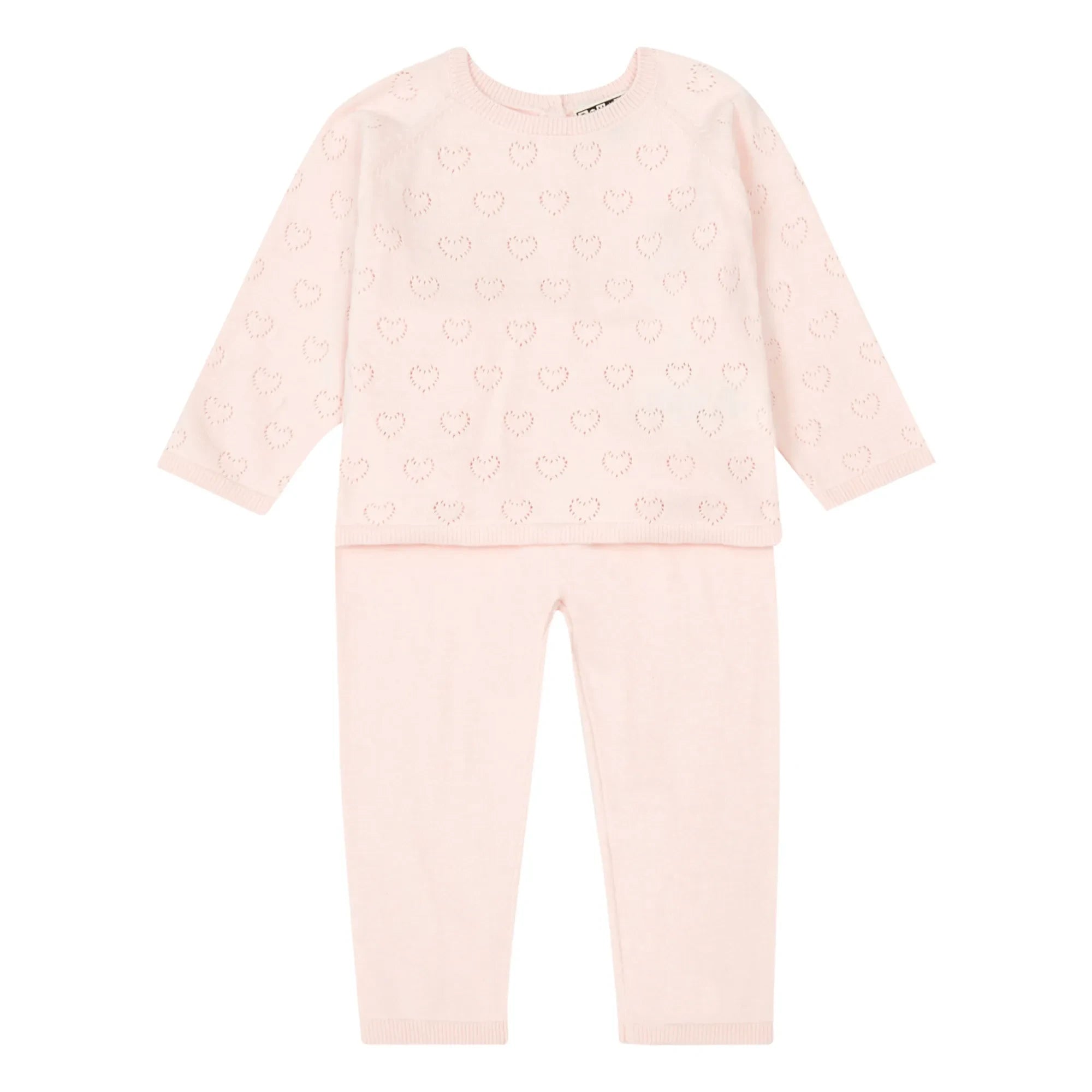 Bonton - Ajurlu Ev Kazak ve Tayt | Açık Pembe