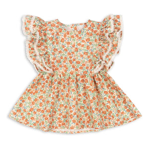 Konges Sløjd - Bluse aus Bio-Baumwolle Verbena | Orange