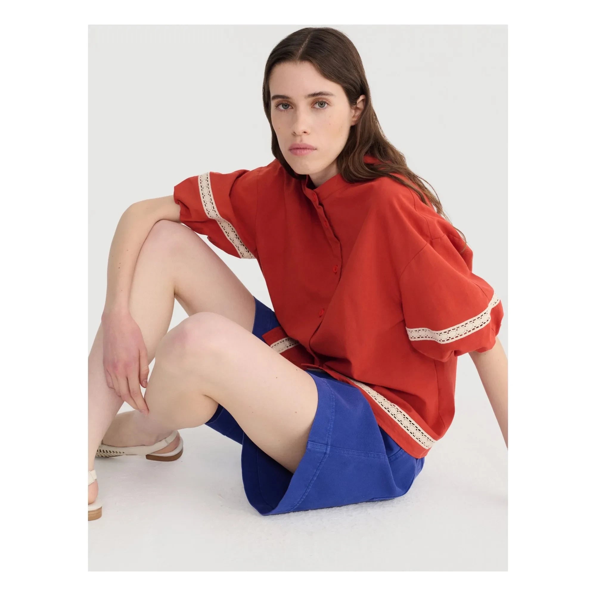 Bobo Choses - Bio-Baumwolle Bermuda Shorts | Blau