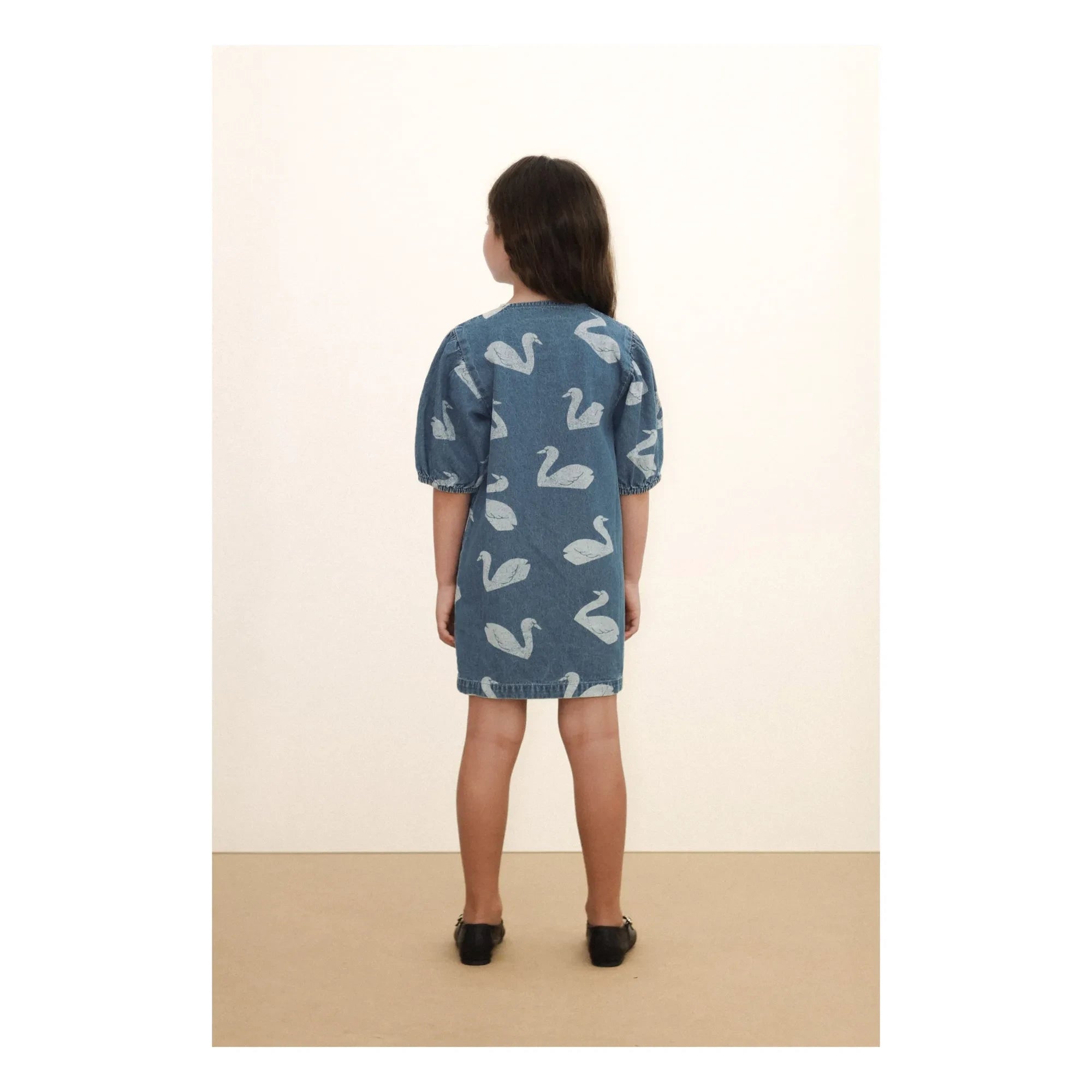 Tinycottons - Denim Schwanenkleid | Blau