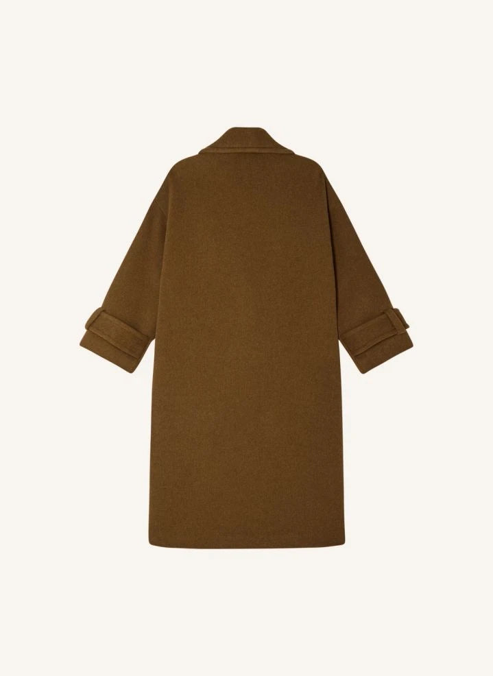 Sessùn - Mia Wolle Mantel | Camel