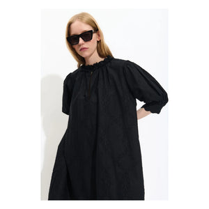 BELLEPIECE - Raffael Popeline-Kleid | Schwarz