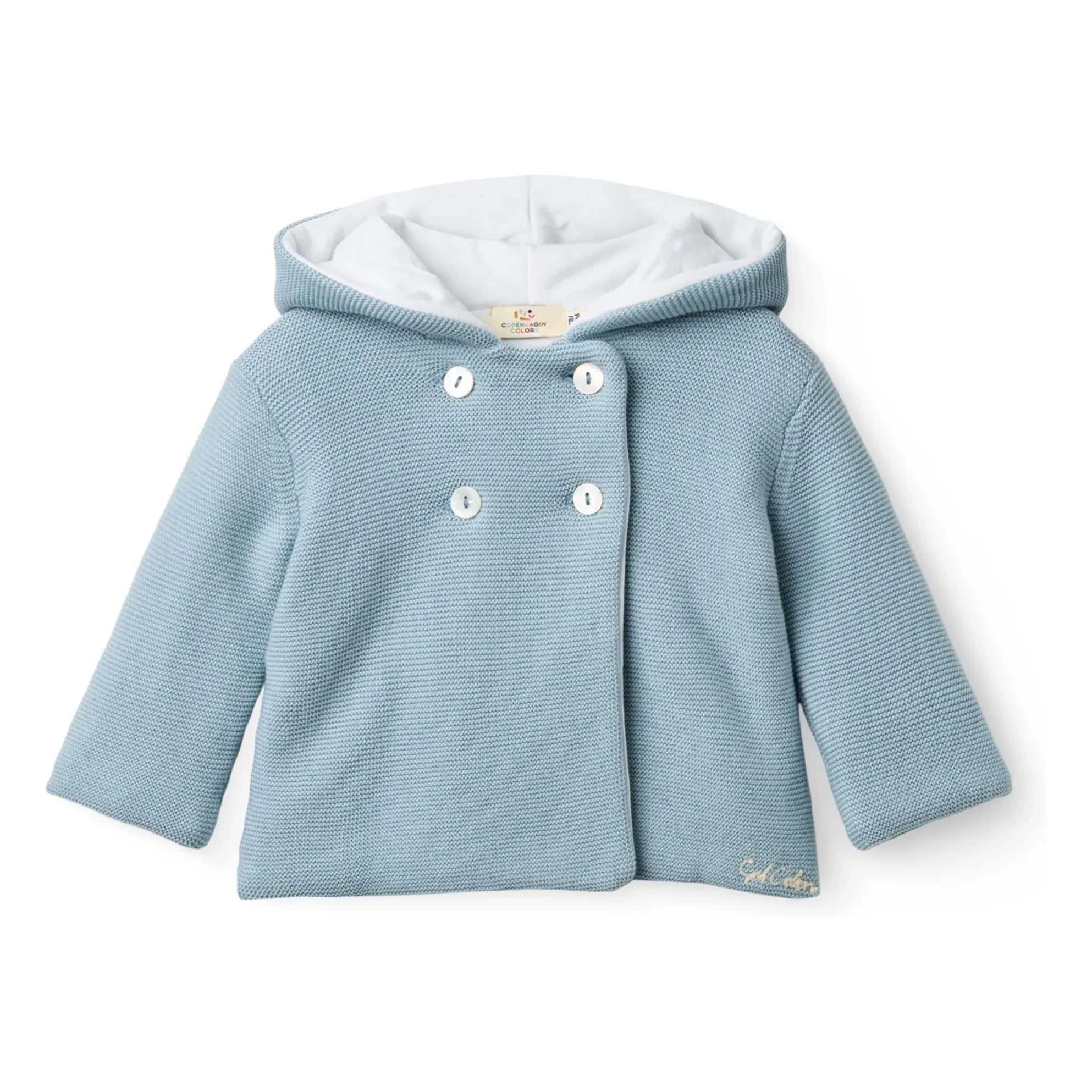 Copenhagen Colors - Bio-Baumwolle Kapuzenjacke | Hellblau