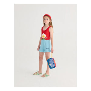 Bobo Choses - Bobo Choses Bio-Baumwoll-Rüschenshorts | Hellblau