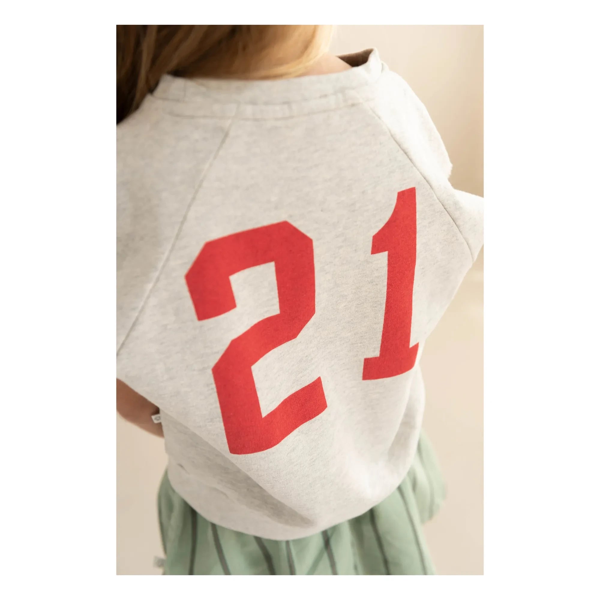 Jenest - Joey 21 ärmelloses Sweatshirt aus Bio-Baumwolle | Hellgrau