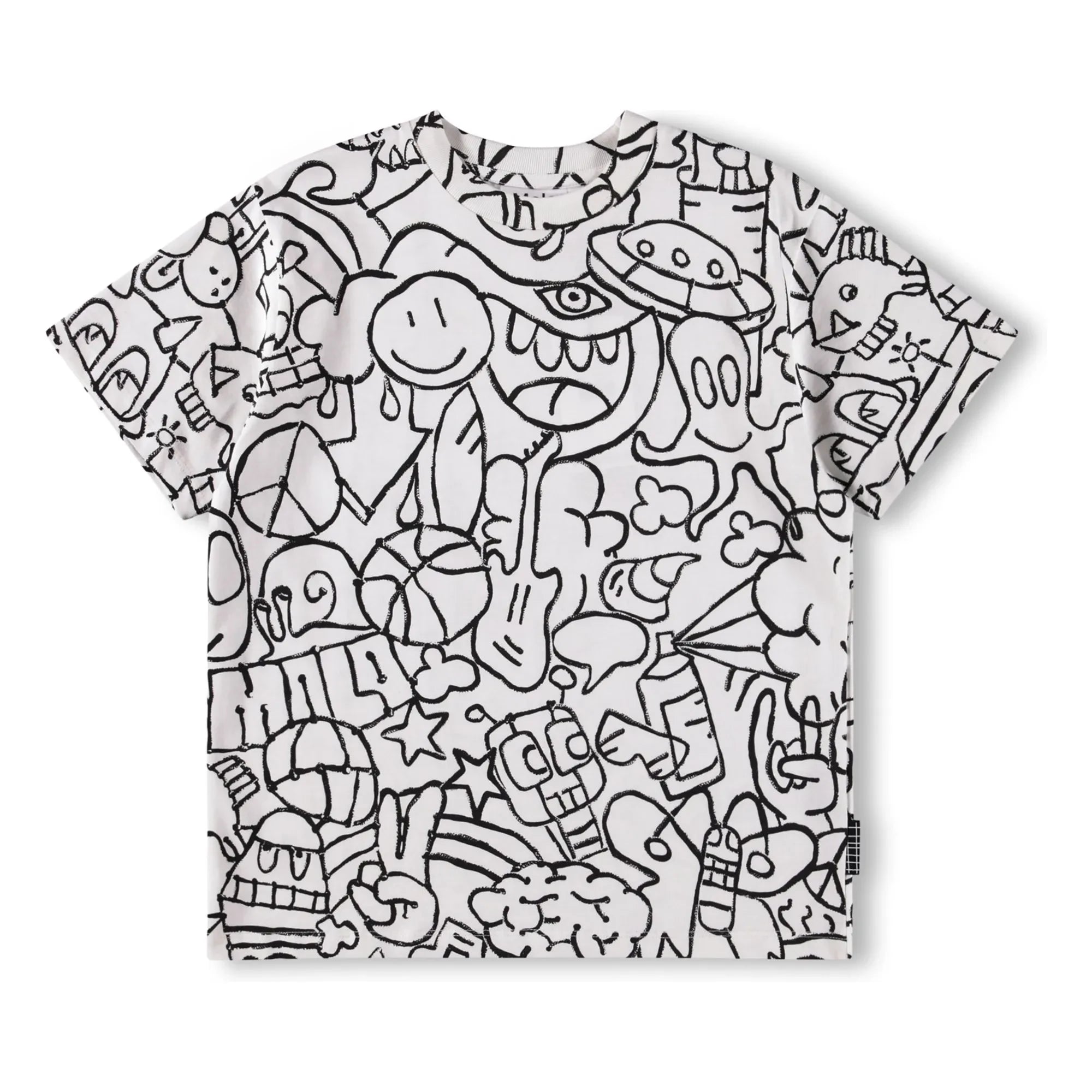 Molo - Rodney Doodles T-Shirt aus Bio-Baumwolle | Weiß
