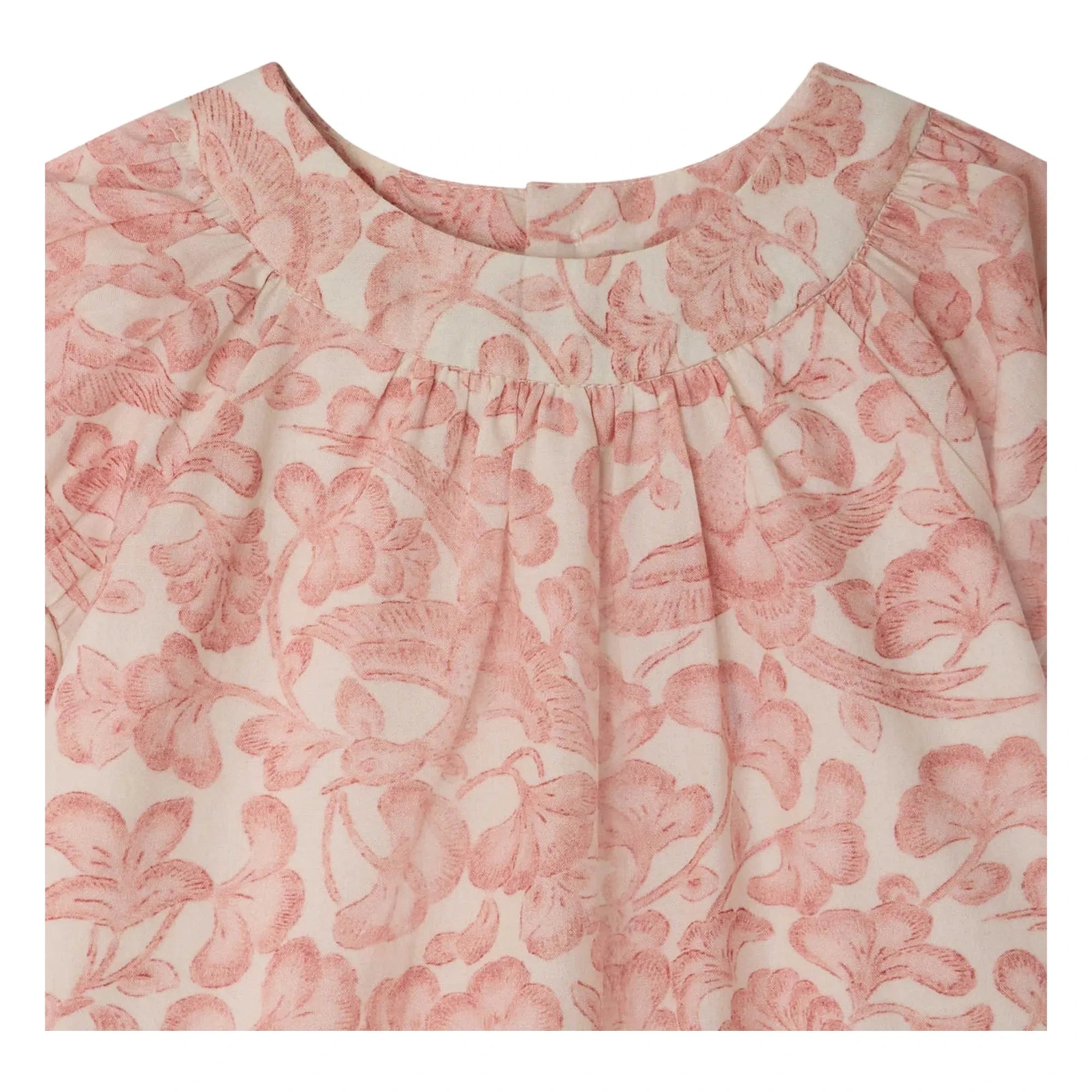 Bonpoint - Cachouli Fleurie Kleid aus Bio-Baumwolle | Puderrosa