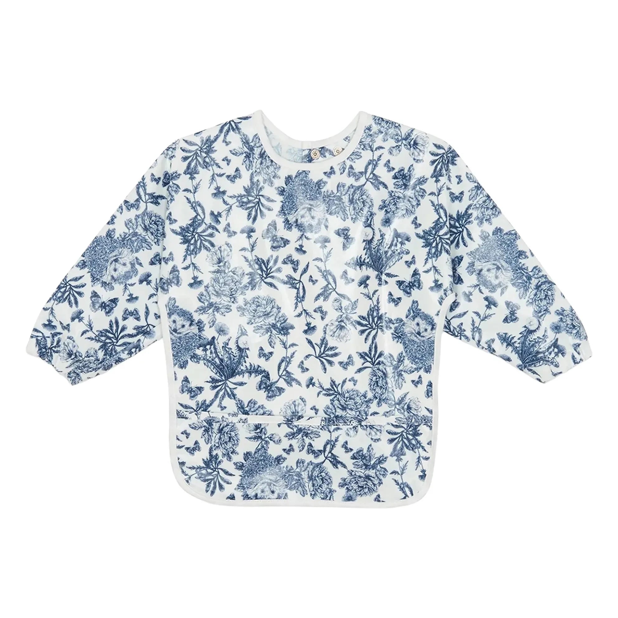 Tartine et Chocolat - Ärmelloses Lätzchen mit Toile de Jouy-Bezug | Marineblau