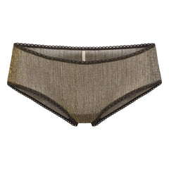 Momoni - Slip mit Metallic-Prägung für Damencurry | Schwarz