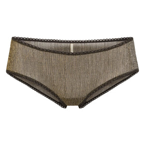 Momoni - Slip mit Metallic-Prägung für Damencurry | Schwarz