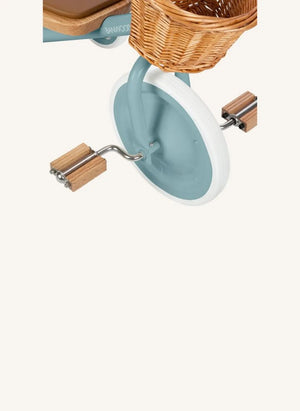 Banwood - Metall und Holz Dreirad | Teal Blau