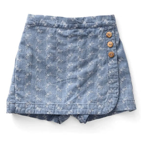 Soor Ploom - Olivfarbener Denim-Minirock | Blau