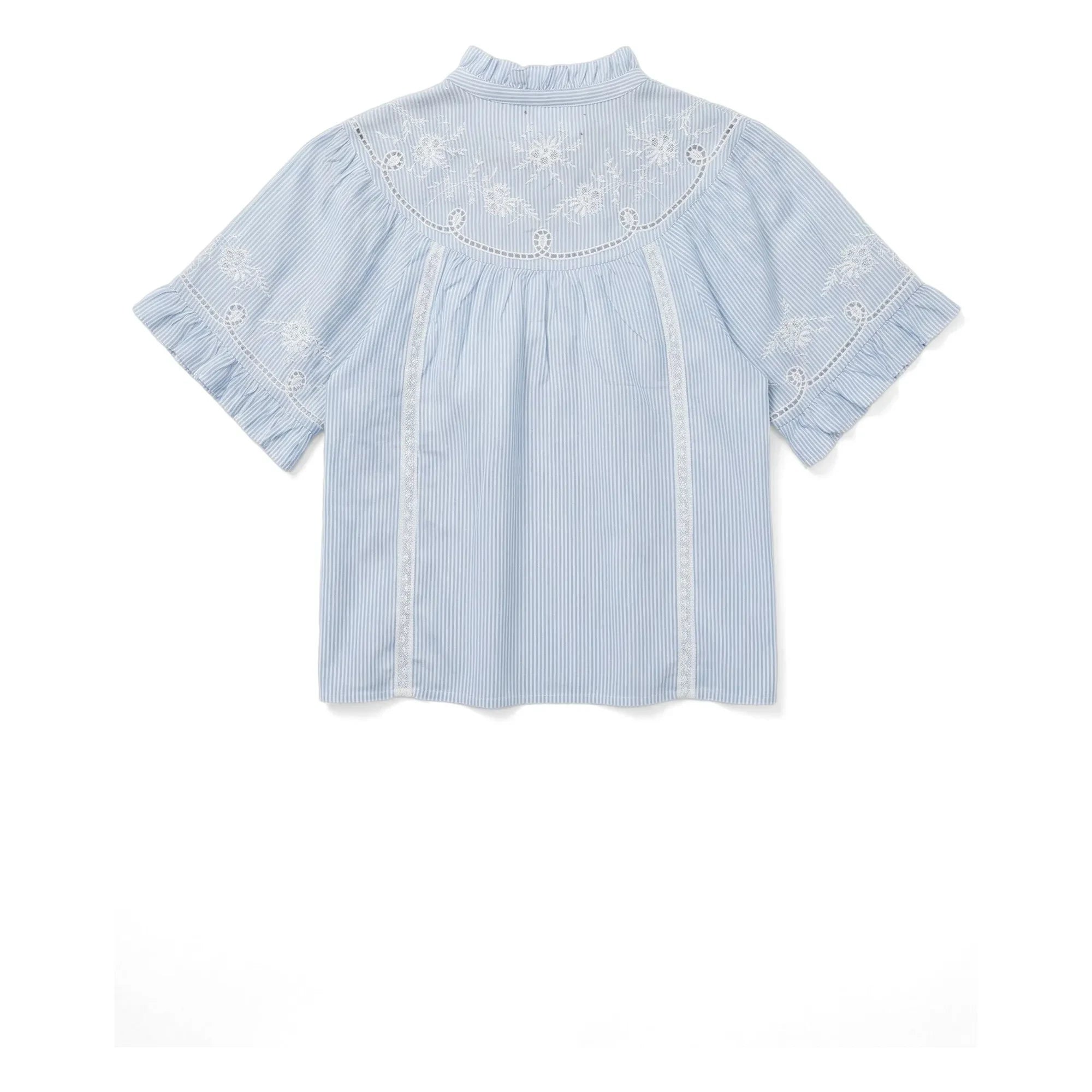 Xirena – Maé Baumwollbluse | Hellblau